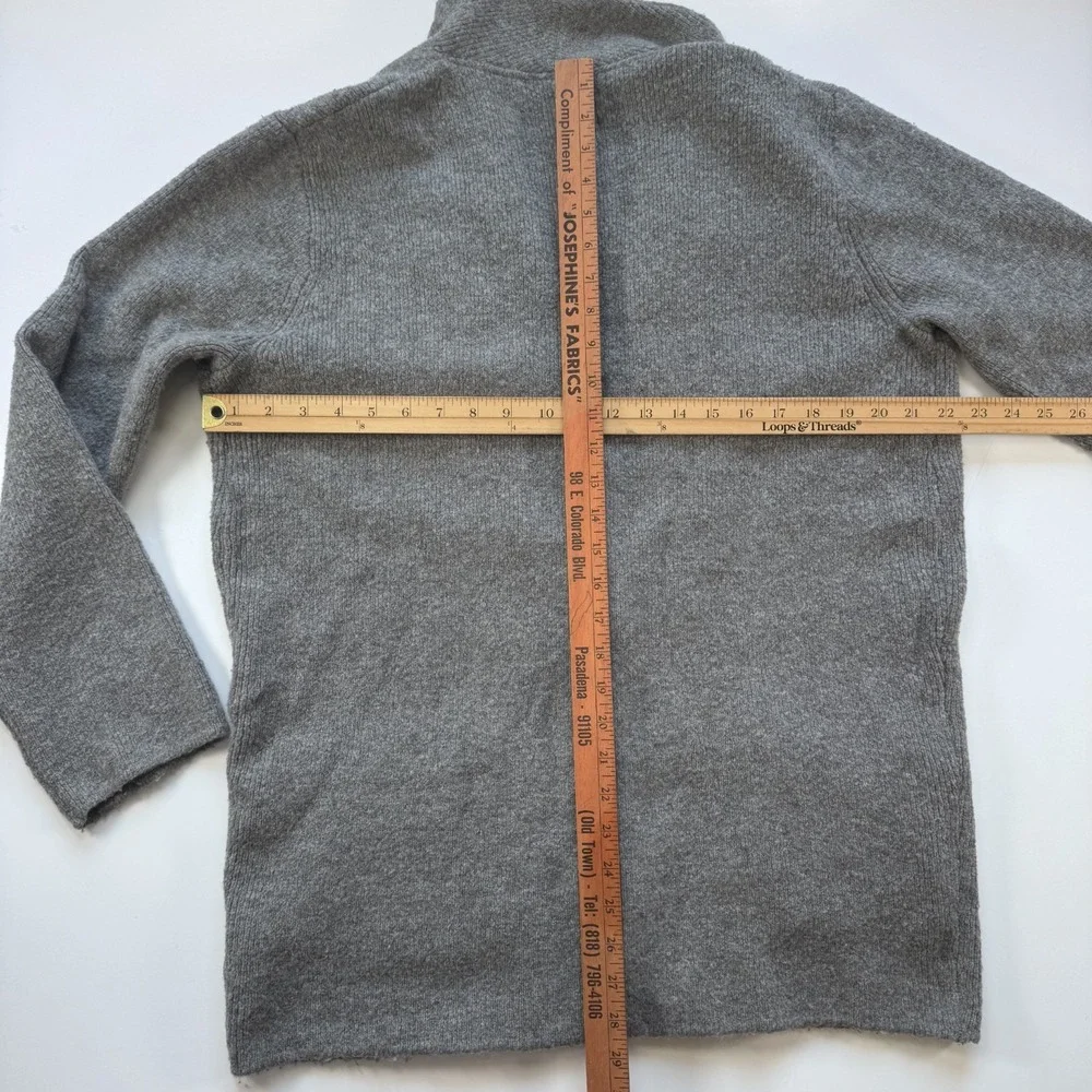 J CREW‎ Cocoon Sweater-Blazer Knit Cardigan Womens Medium Shawl Collar Pockets